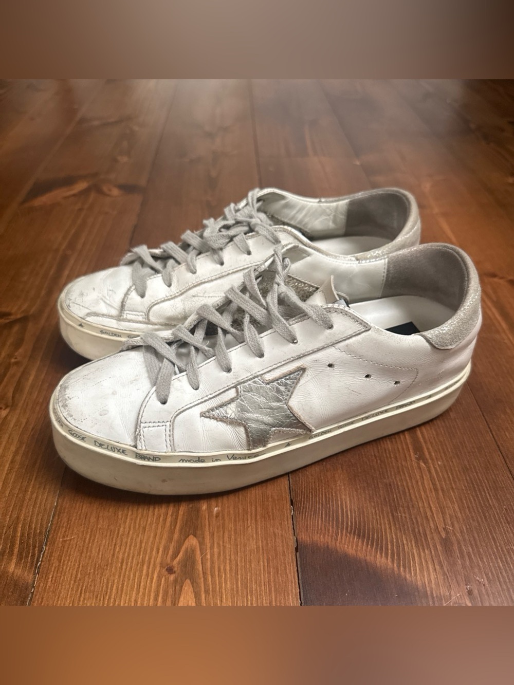 Golden Goose Hi-Star Silver Size 37